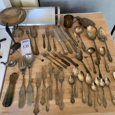 Sterling and silverplate utensils