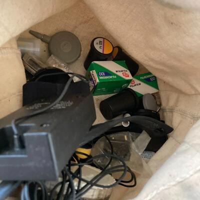 Small boom box, cameras parts