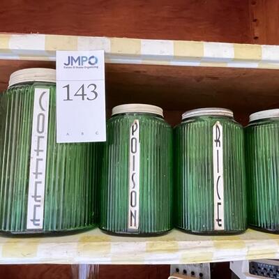Vintage glass canisters and more
