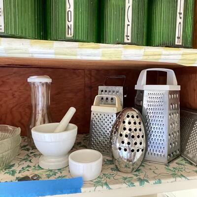Vintage glass canisters and more