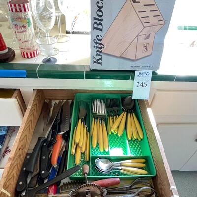 Knives, vintage flatware, utensils