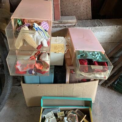 Vintage Barbie accessories and dolls