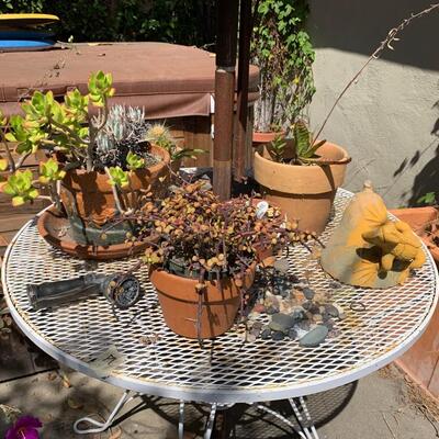 Patio tables, planters and more