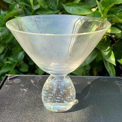 Stemmed crystal glassware