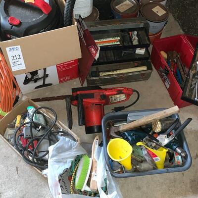 Shop vac, Hand and power tools
