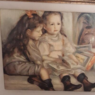 Lot 35-Reofect - Renoir Painting -Children