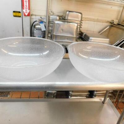 Commercial NSF Set of Four Cambro Style Pebbled Bowls Various Sizes