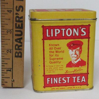 Lipton's Tea Tin, Bristol Ware Made in Hong Kong