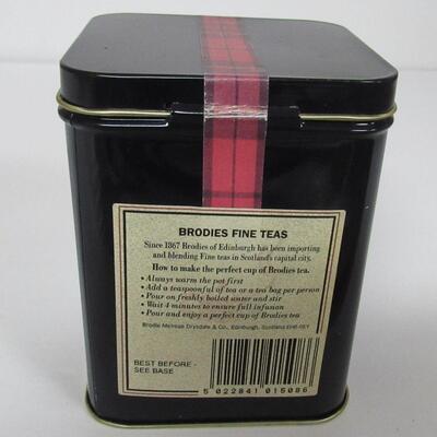Brodies of Edinburgh Fine Tea Tin, Made in England