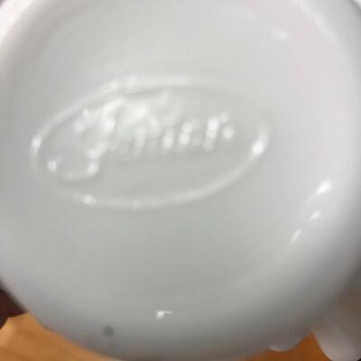 Fenton milk glass hobnail small basket