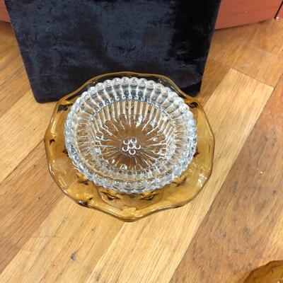 Fenton 4-piece star pattern fairy lamp