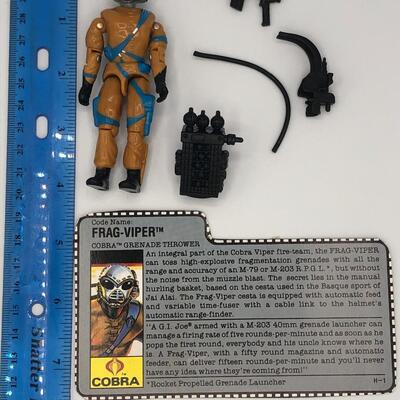 Vintage Hasbro GI Joe 1989 Frag-Viper  Action Figure