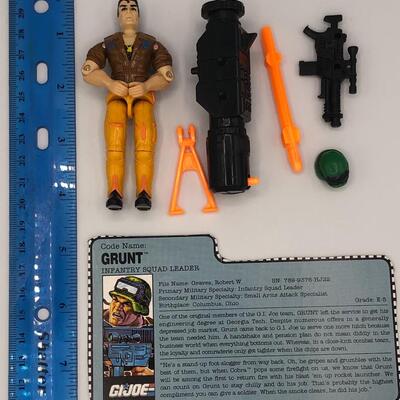 Vintage Hasbro GI Joe 1990 Grunt Action Figure