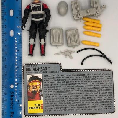 Vintage Hasbro GI Joe 1990 Metal Head Action Figure