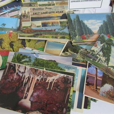 Lot of 200+ Vintage Scenic Postcards, Some Unused