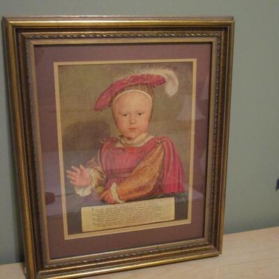 Portrait of Edward VI as a Child by Hans Holbein the Younger Wall Art 15 1/2