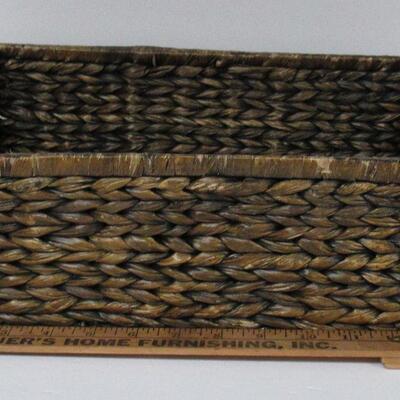 Sturdy Woven Basket Bin 