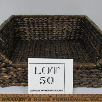 Sturdy Woven Basket Bin 