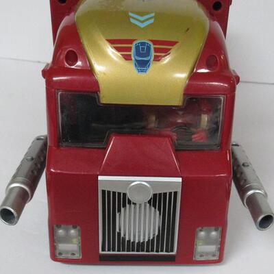 Vintage Iron Man 2 Touch Tech Truck Stark Industries Mobile Headquarters, Opens Up - See all photos and description