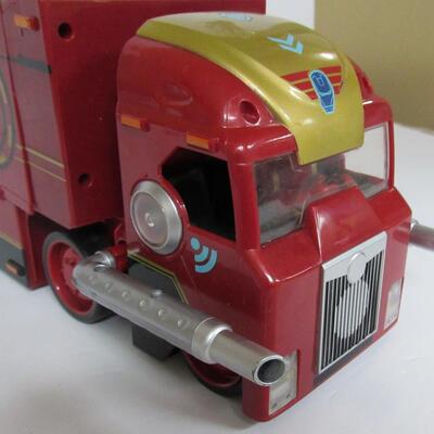 Vintage Iron Man 2 Touch Tech Truck Stark Industries Mobile Headquarters, Opens Up - See all photos and description