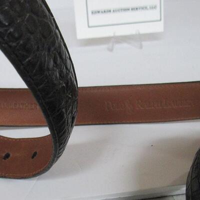 2 Nice Men's Belts, Ralph Lauren 40" Italian Leather, Mc Gregor 40" #9303