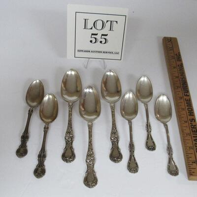 Lot of Silver Plate Spoons, Similar But 3 Different Patterns