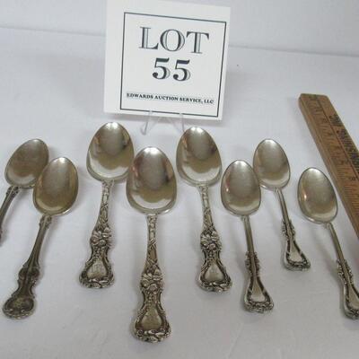 Lot of Silver Plate Spoons, Similar But 3 Different Patterns