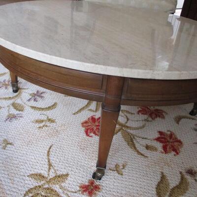 Round Marble Top Coffee Table 38 1/4