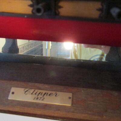 1872 Clipper Ship Attached To Mirror 