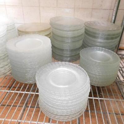 Commercial or Hospitality Quality Clear Glass Sale Plates