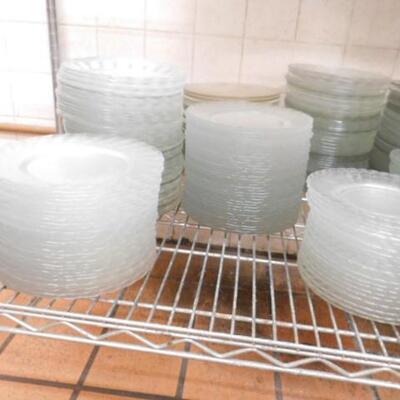 Commercial or Hospitality Quality Clear Glass Sale Plates