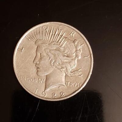1922 Peace silver dollar 