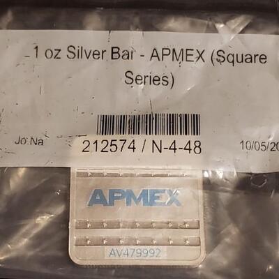 1 oz sealed Apex silver square 
