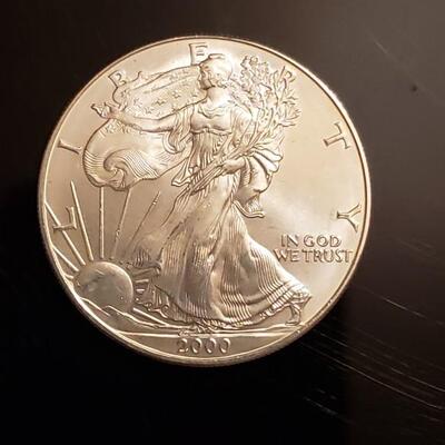 BU 2000 American silver eagle 