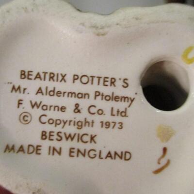 Beatrix Potter's Mr. Alderman Ptolemy Beswick England Figurine â’¸ 1973