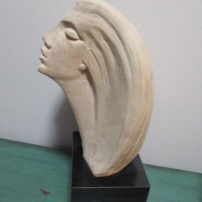 Austin Prod David Fisher Stargazer Female Bust 1980 Statue Sculpture Signed