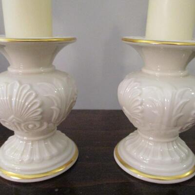 Lenox Athenian Collection Candle Holders - Heart Trinket Holder - Vase