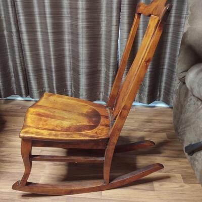 35 - Wooden Rocking Chair