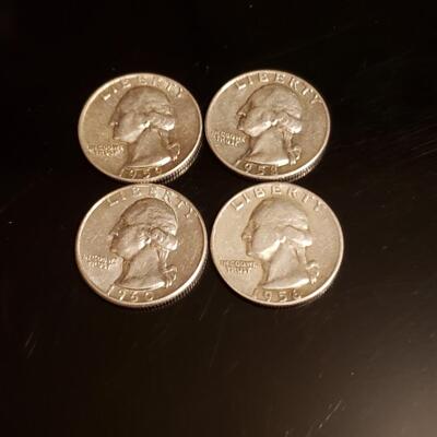 4 silver quaters 