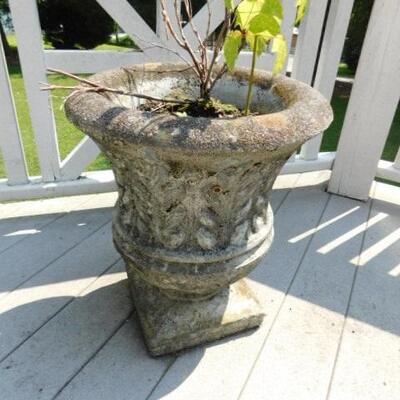Vintage Concrete Footed Urn Planter #1 of 2