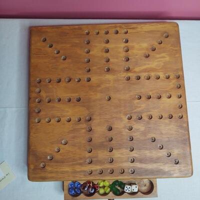 129 - Handmade Parcheesi Board