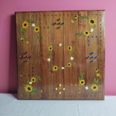 132 - Handmade Parcheesi Board
