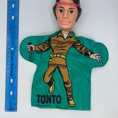 Vintage 1966 Tonto Vinyl Hand Puppet