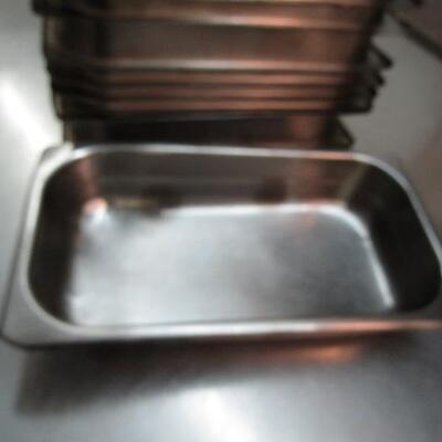 11 Stainless Steel Pans (7