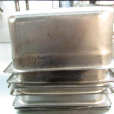 7 Stainless Steel Pans- 20 3/4