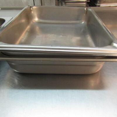 5 Stainless Steel Pans- 