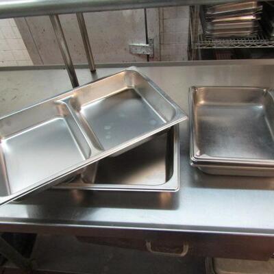 5 Stainless Steel Pans- 