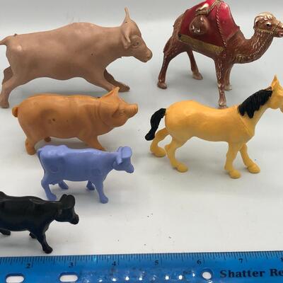 Vintage Large Animal Toy Lot