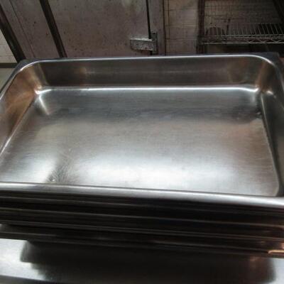 11 Stainless Steel Pans- 20 7/8