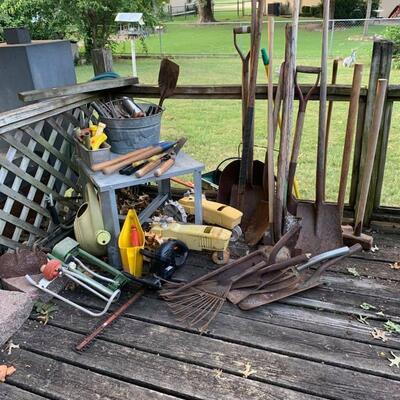 Lot 38: Garden tools and more
